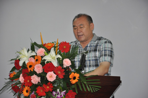 合肥市燃?xì)廪k晉傳銀主任發(fā)表講話，齊達(dá)康加氣站技術(shù)交流